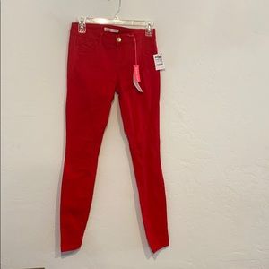 Charlotte Russe red jeggings